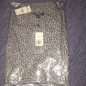 Express Men’s Leopard 🐆 Print Shirt